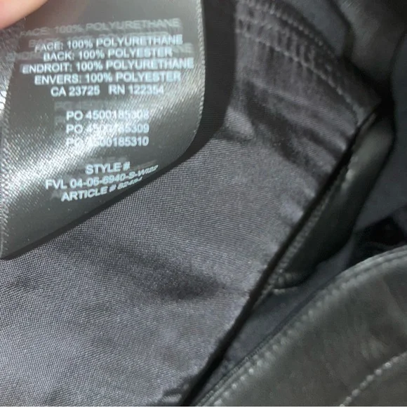 Aritzia Wilfred The Melina Pant in Black Faux Leather  Size 2 - Picture 9 of 9